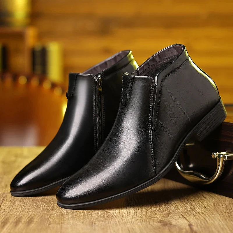 Pierre™ Botas de piel con cremallera